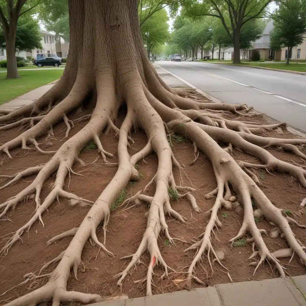 Managing tree root systems to prevent damage to infrastructure