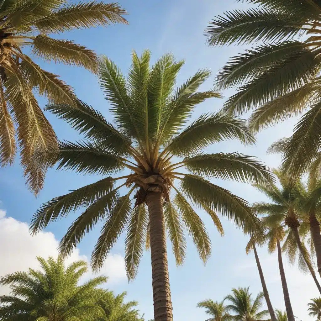 Optimizing palm tree placement for maximum energy efficiency