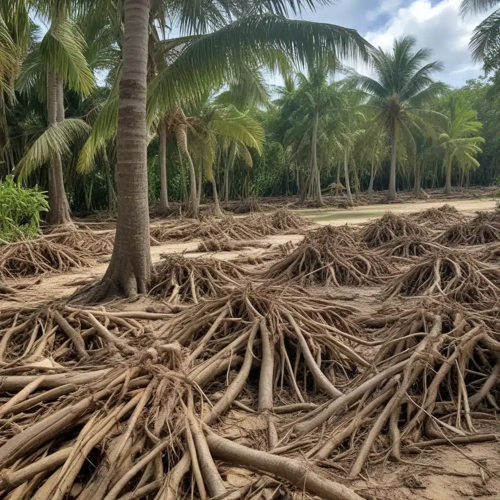 Preparing Coconut Palm Roots for the Subtropical Hurricane Season