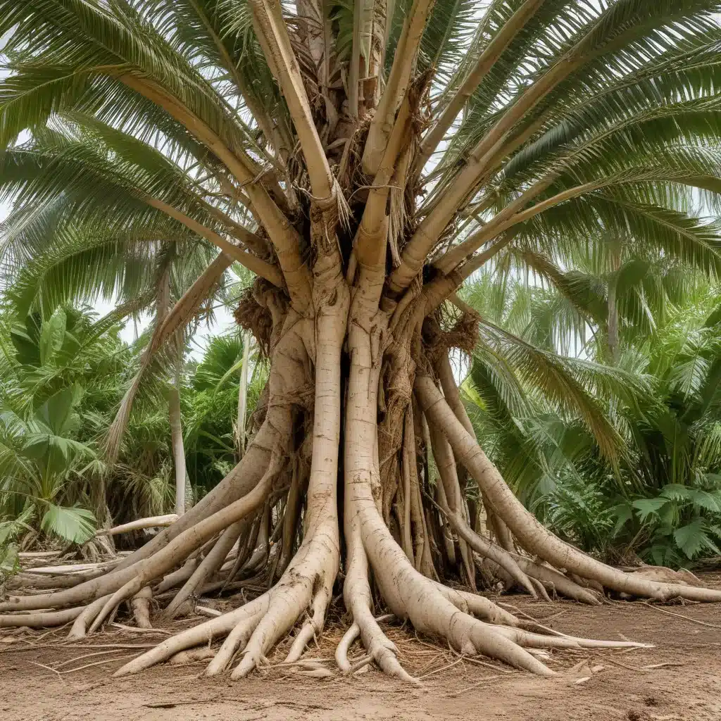 Protecting palm tree roots from damage and disease