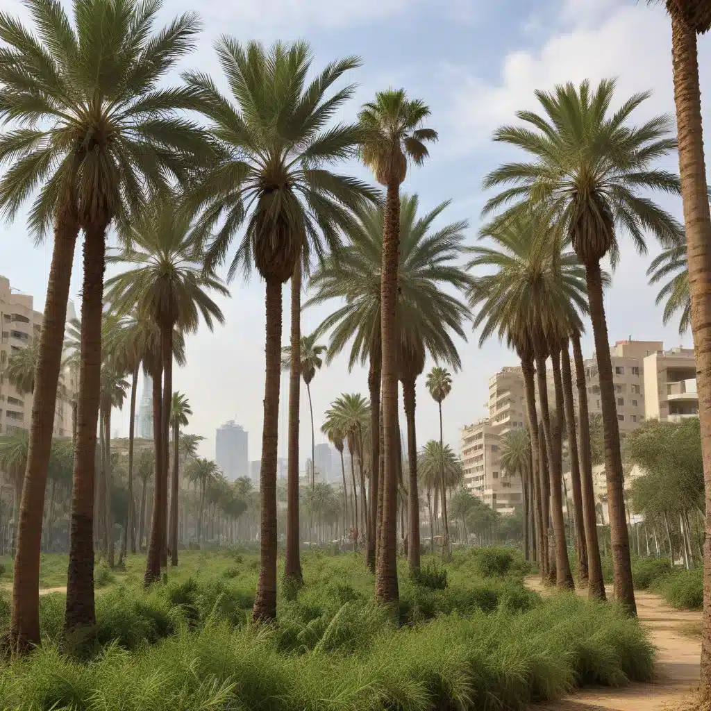 The role of palms in restoring degraded urban environments